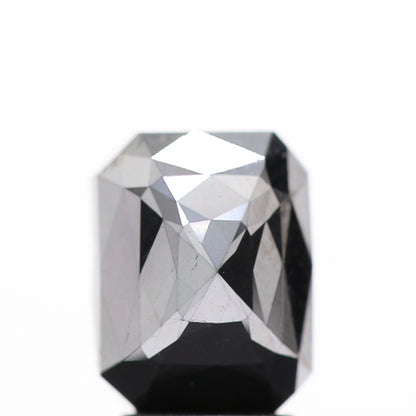 3.18 Ct Natural Black Emerald Single Rose Cut Loose Diamond for Jewelery