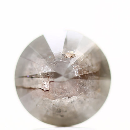 3.54 Carat Gray Rustic Round Shape Brilliant Cut Natural Loose Diamond