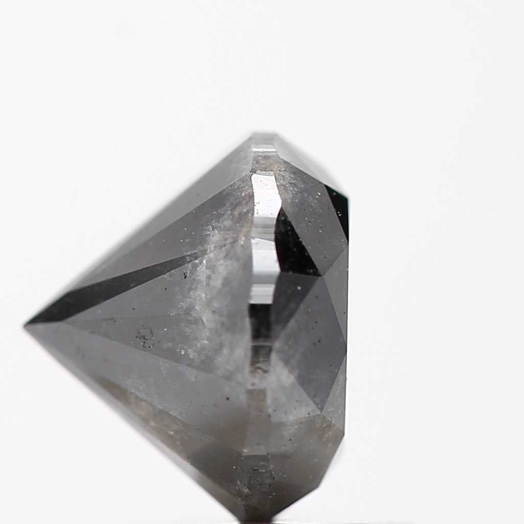 2.02 Carat Fancy Black Round Shape Brilliant Cut Natural Loose Diamond