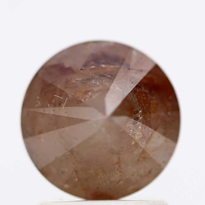 1.51 Carat Fancy Brown Rustic Round Shape Brilliant Cut Natural Loose Diamond