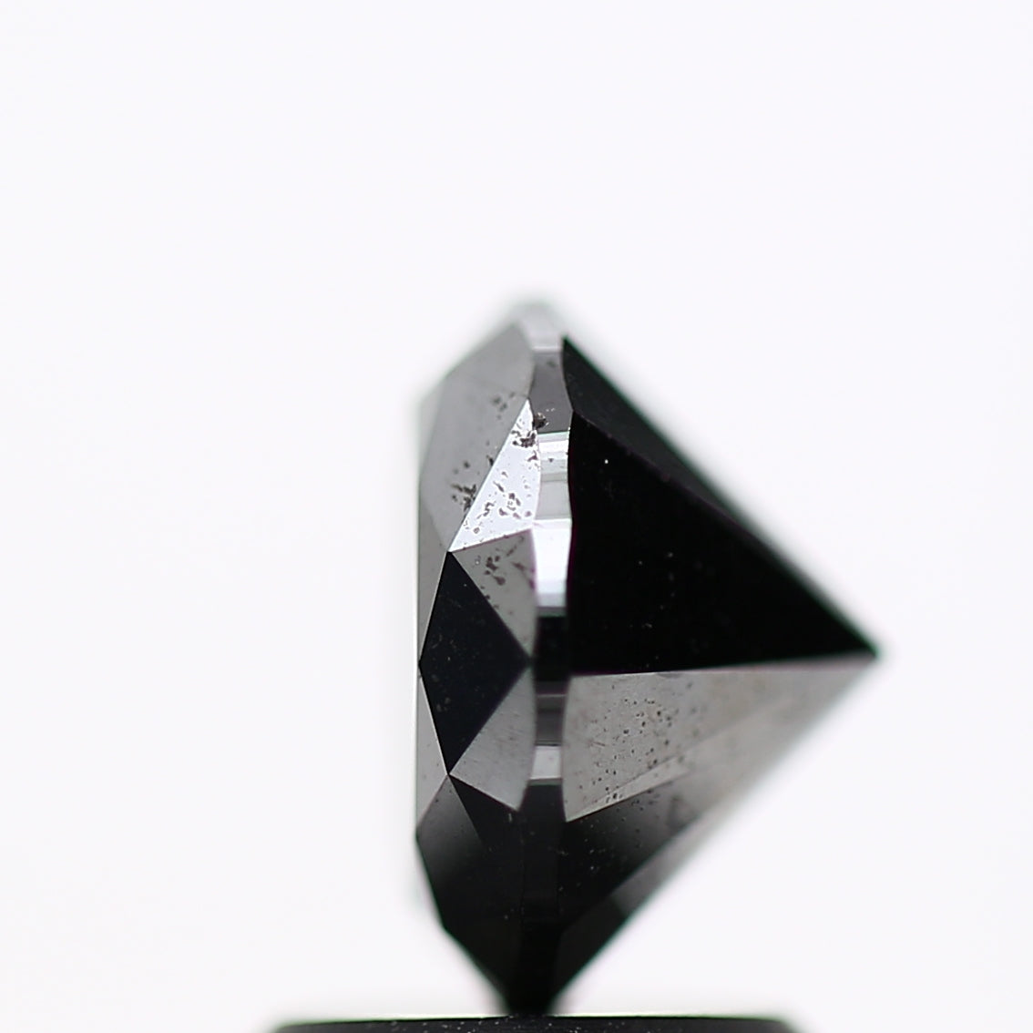 1.88 Carat Fancy Black Round Brilliant Cut Natural Loose Diamond