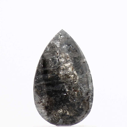 Salt and Pepper Diamond Fancy Gray Color 1.10 CT 8.30 X 5.10 X 2.70 MM Pear Cut Diamond! Natural Loose Diamond ! Christmas Gift for Her