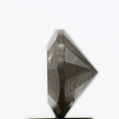 1.54 Carat Gray Rustic Round Brilliant Cut Natural Loose Diamond