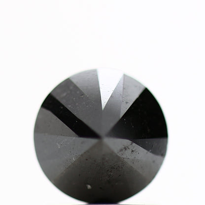 GIA round black certified diamonds