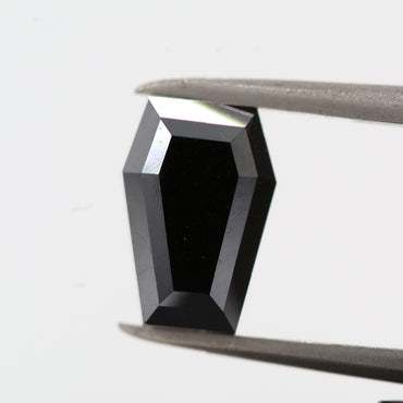 2.43 ct Natural Black Coffine Loose Diamond for Jewelry