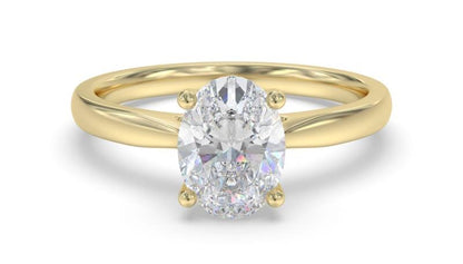 Elegant Lab Grown Oval Diamond Engagement Ring