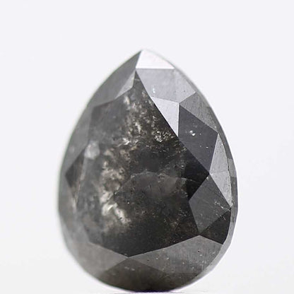 Salt and Pepper Diamond Fancy Gray Color 1.91 CT 8.60 x 6.75 x 3.60 MM Pear Cut Diamond! Natural Loose Diamond ! Christmas Gift for Her