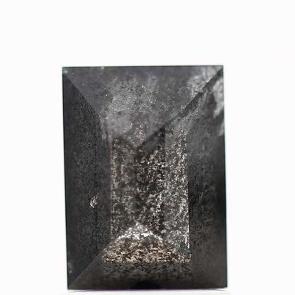 salt and pepper diamond ! 1.45 Ct 7.39 x 5.36 x 3.60 mm natural gray baguette loose diamond for engagement ring for her