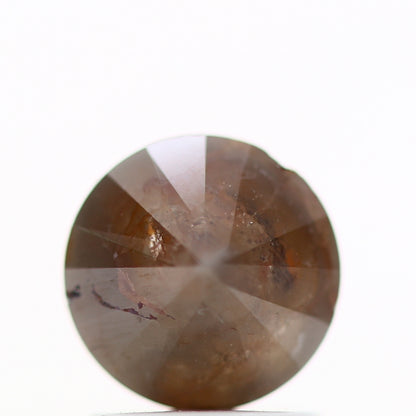 1.69 Carat Brown Gray Round Shape Brilliant Cut Natural Loose Diamond