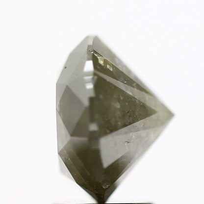 3.42 Carat Salt and Pepper Diamond Gray Round Brilliant Cut Natural Loose Diamond