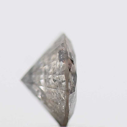 0.97 Carat Salt and Pepper Diamond Gray Fancy Round Brilliant Cut Natural Loose Diamond