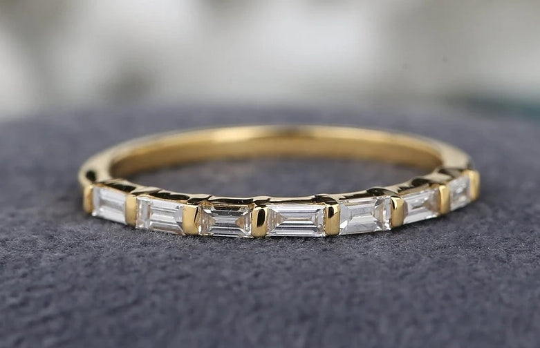 Baguette Diamond Ring | Baguette Engagement Ring | Diamond Ring | Baguette cluster Ring | Baguette ring | Gift For Her | Anniversary Gift