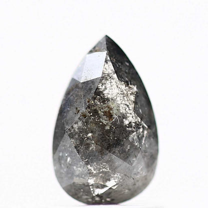Salt and Pepper Diamond Fancy Gray Color 0.82 CT 8.04 x 5.02 x 2.42 MM Pear Cut Diamond! Natural Loose Diamond ! Christmas Gift for Her
