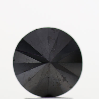 2.82 Carat Fancy Black Round Shape Diamond Natural Loose Diamond