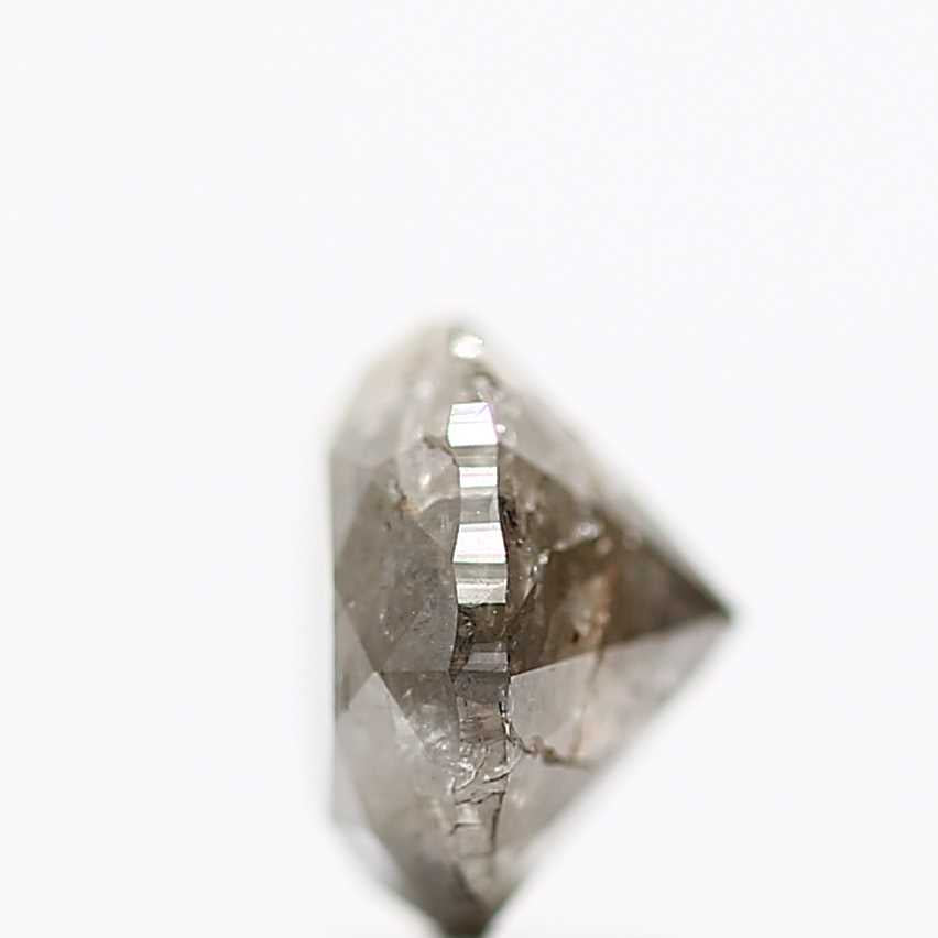 3.17 Carat Fancy Gray Round Brilliant Cut Natural Loose Diamond