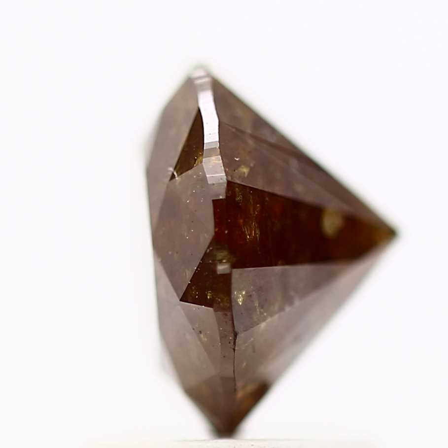 1.77 Carat Rustic Brown Fancy Round Shape Brilliant Cut Natural Loose Diamond
