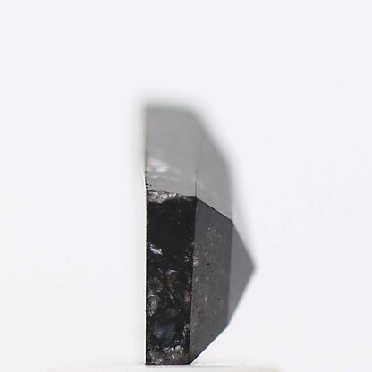 salt and pepper diamond ! 0.77 Ct 8.05 x 5.70 x 2.60 MM natural gray shield loose diamond for engagement ring for her