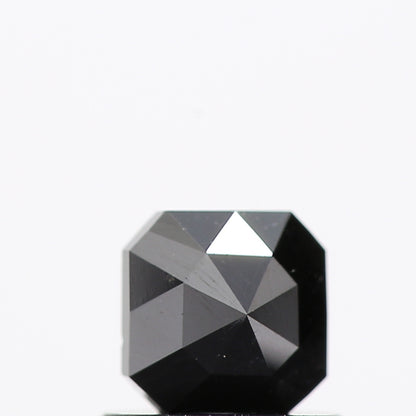0.54 Ct Natural Black Cushion Single Cut Loose Diamond for Jewelery