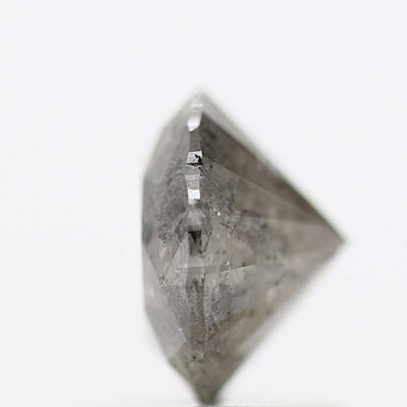 1.20 Carat Salt and Pepper Diamond Round Gray Brilliant Cut Natural Loose Diamond