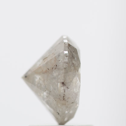 Natural Loose Round Salt And Pepper Diamond Fancy Grey Color 1.89 CT 7.50 x 4.90 MM Round Brilliant Cut Diamond ! Christmas Gift for Her