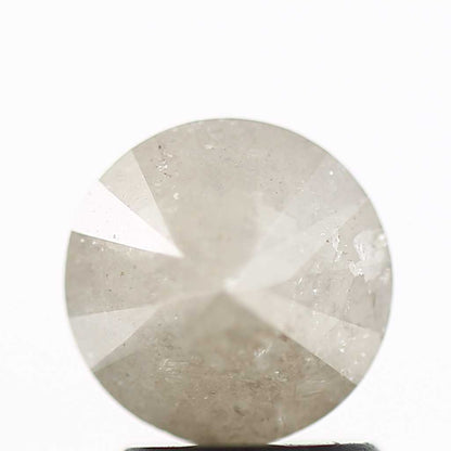 1.85 Carat Salt and Pepper Round Brilliant Cut Natural Loose Diamond