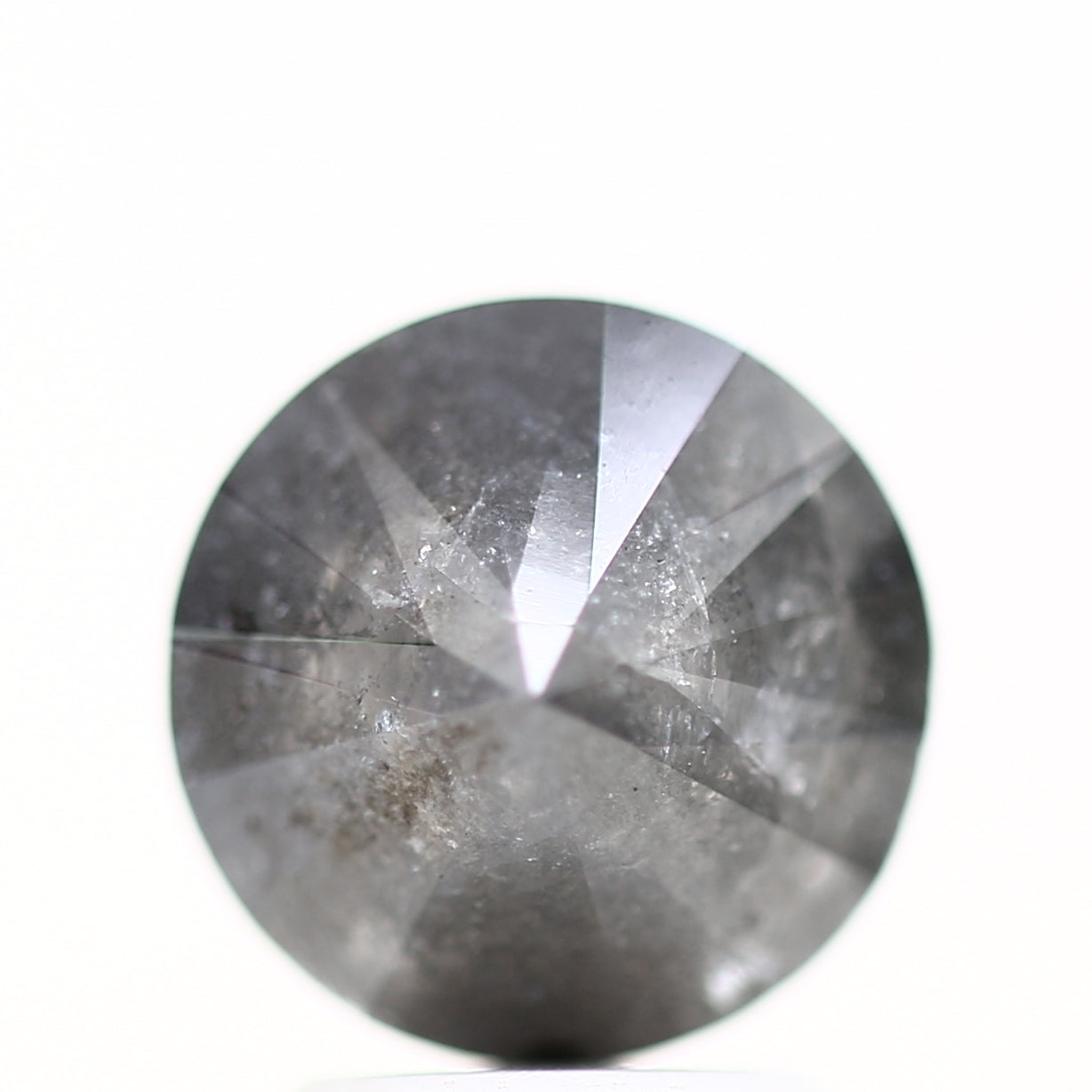 3 Carat Gray Rustic Round Shape Brilliant Cut Natural Loose Diamond