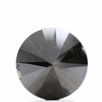 GIA round black certified diamonds