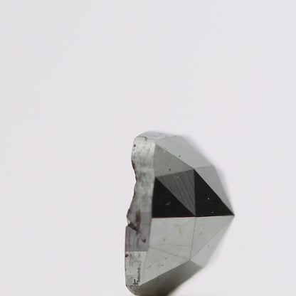 0.76 Ct Natural Black Cushion Single Cut Loose Diamond for Jewelery
