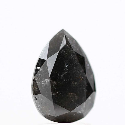 Salt and Pepper Diamond Fancy Gray Color 2.33 CT 10.00 x 7.10 x 4.55 MM Pear Cut Diamond! Natural Loose Diamond ! Christmas Gift for Her