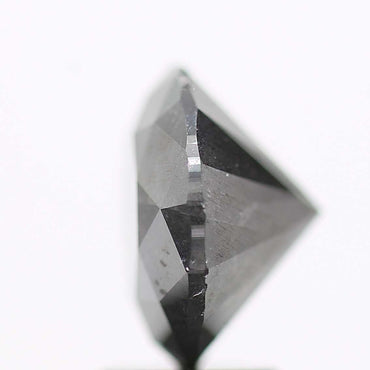 3.57 Carat Gray Salt and Pepper Round Brilliant Cut Natural Loose Diamond