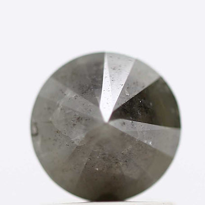 1.14 Carat Fancy Gray Rustic Round Brilliant Cut Natural Loose Diamond