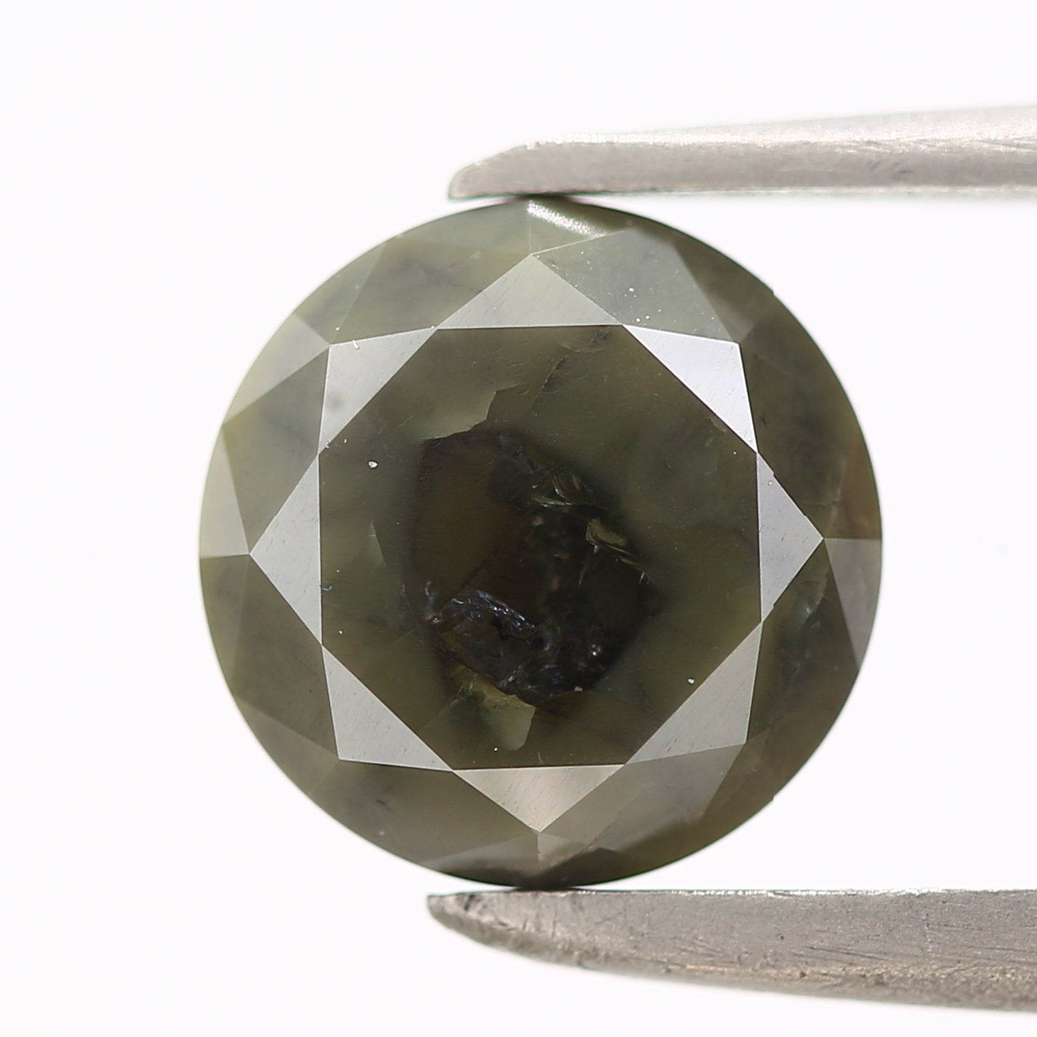 1.50 Carat Fancy Gray Round Shape Brilliant Cut Natural Loose Diamond