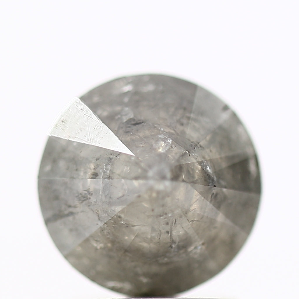1.72 Carat Gray Round Shape Brilliant Cut Natural Loose Diamond