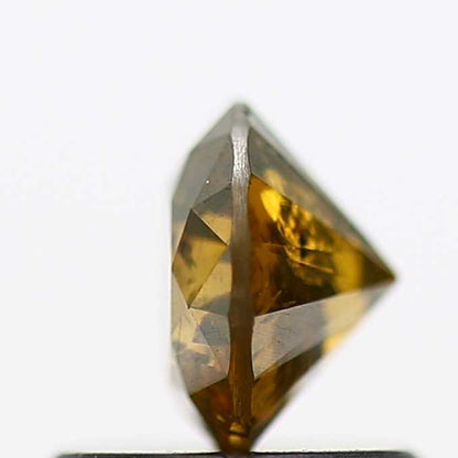 Salt And Pepper Diamond Fancy Brown Color 0.69 CT 5.45 x 3.55 MM Round Brilliant Cut Diamond ! Natural Loose Diamond, Christmas Gift for Her