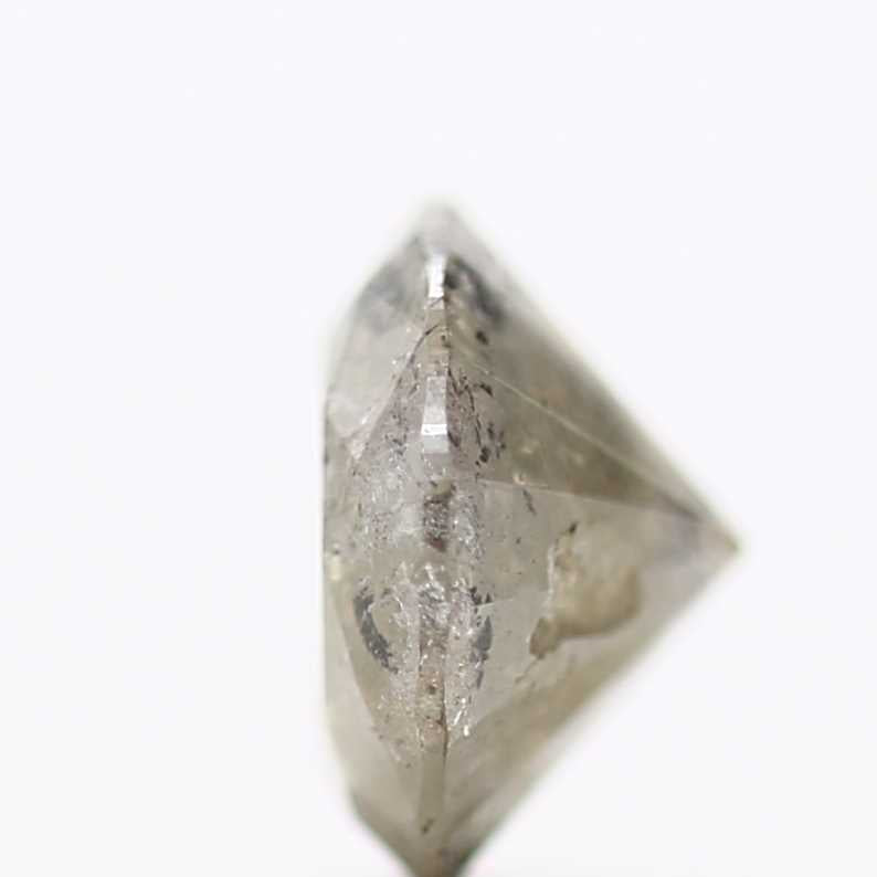0.80 Carat Fancy Gray Round Shape Brilliant Cut Natural Loose Diamond