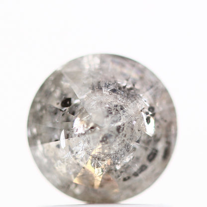 0.91 Carat Salt and Pepper Diamond Icy Round Brilliant Cut Natural Loose Diamond