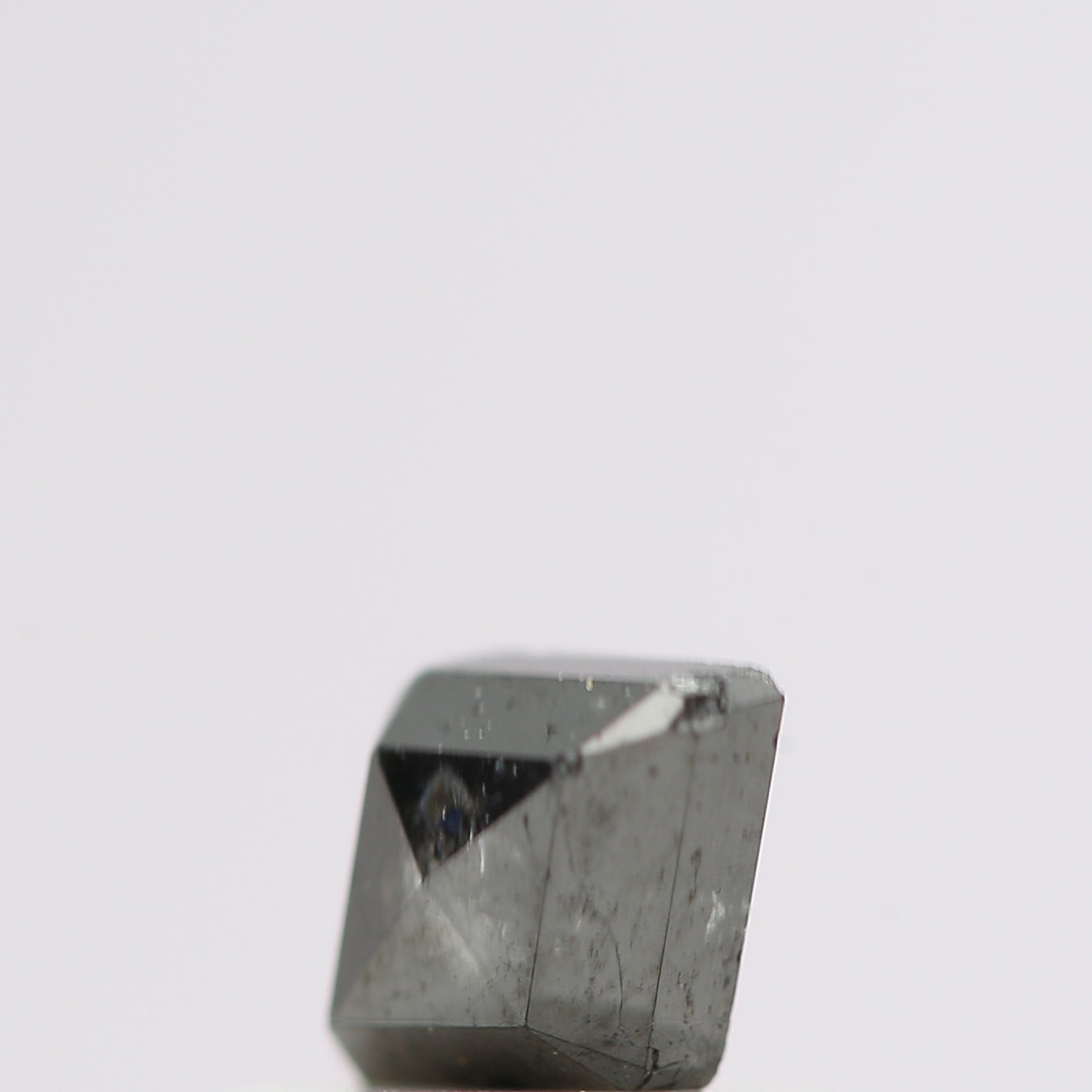 salt and pepper diamond ! 0.41 Ct 5.90 x 4.40 x 2.10 MM natural gray shield loose diamond for engagement ring for her