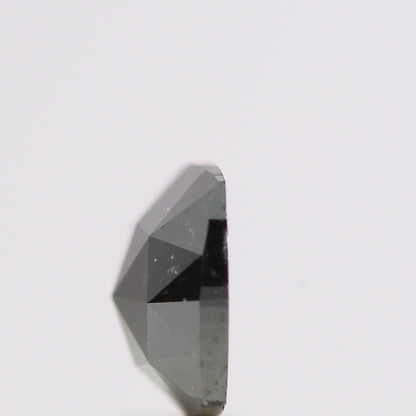 0.73 Ct Natural Black Cushion Single Cut Loose Diamond for Jewelery