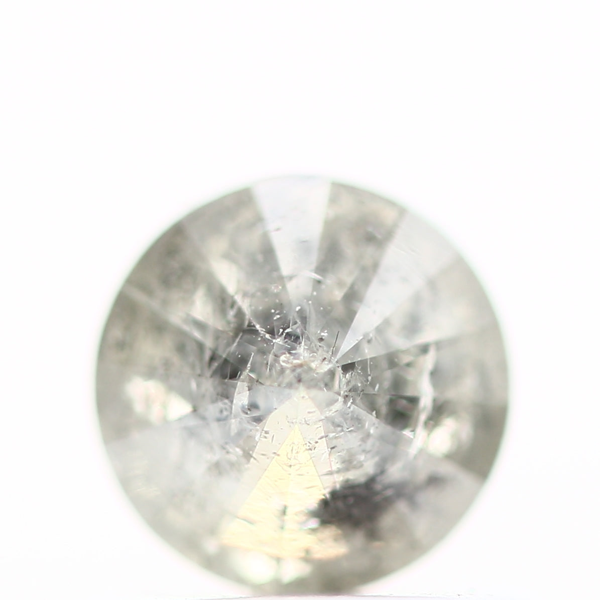 0.47 Carat Fancy White Gray, Round Shape Natural Loose Diamond