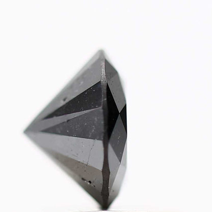0.97 Carat Fancy Black Round Brilliant Cut Natural Loose Diamond