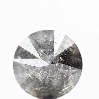 0.63 Carat Fancy Gray Round Brilliant Cut Natural Loose Diamond