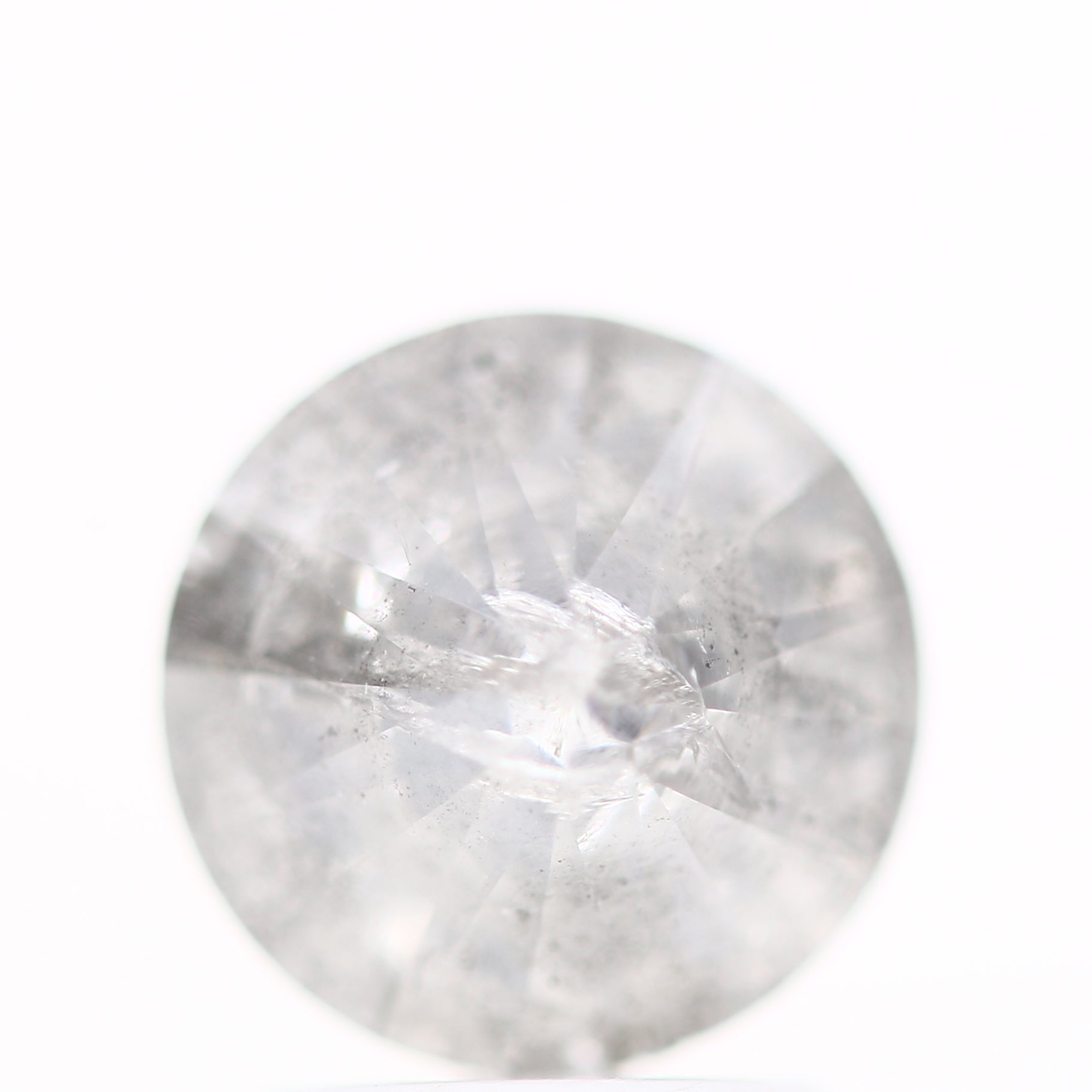 2.18 Carat Fancy Gray Salt & Pepper Round Shape Brilliant Cut Natural Loose Diamond