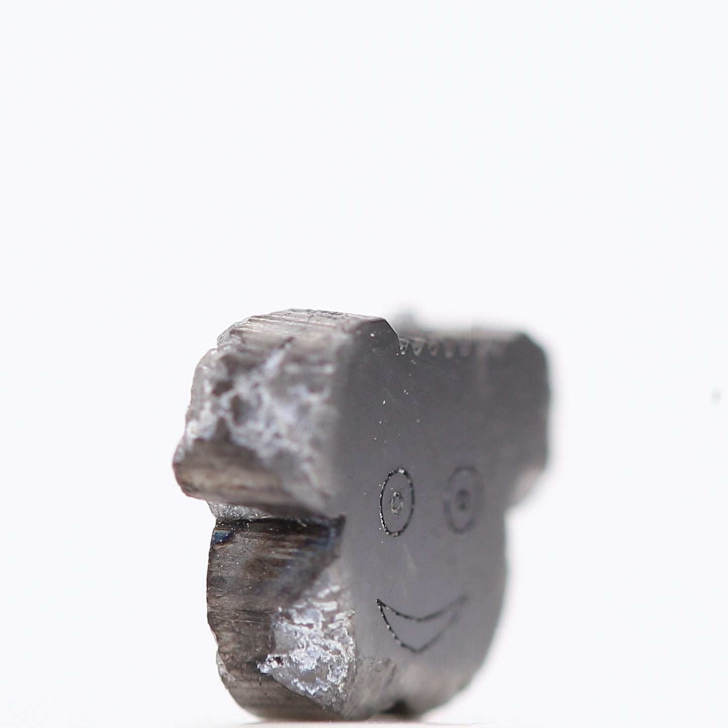 1.23 Ct Natural Black Imogy Loose Diamond for Jewelery