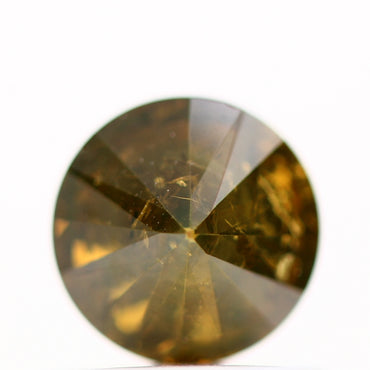 0.69 Carat Round Brilliant Cognac Champagne Brown Natural Loose Diamond For Engagement Ring