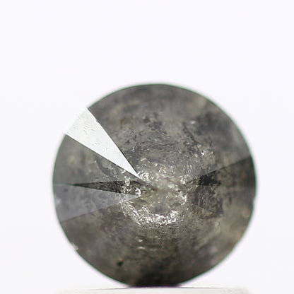 1.04 Carat Salt and Pepper Diamond Gray Round Brilliant Cut Natural Loose Diamond
