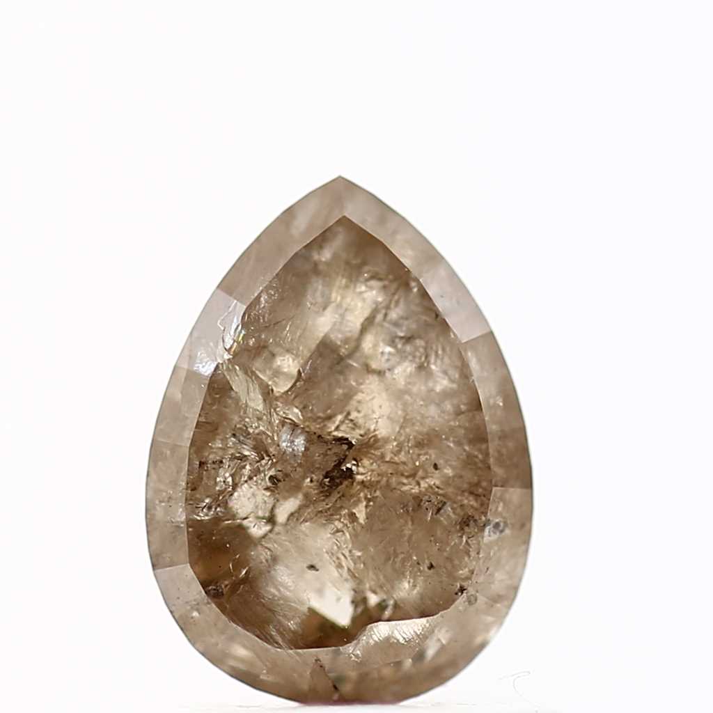 Salt and Pepper Diamond Fancy Brown Color 1.03 CT 7.25 x 5.31 x 2.81 MM Pear Cut Diamond! Natural Loose Diamond ! Christmas Gift for Her