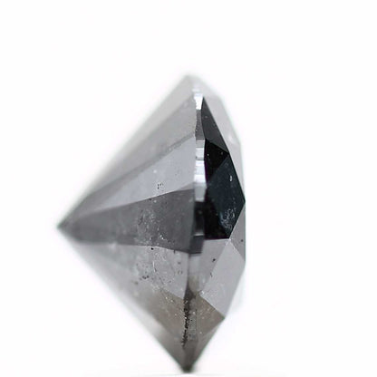 2.60 Carat Fancy Black Round Shape Brilliant Cut Natural Loose Diamond