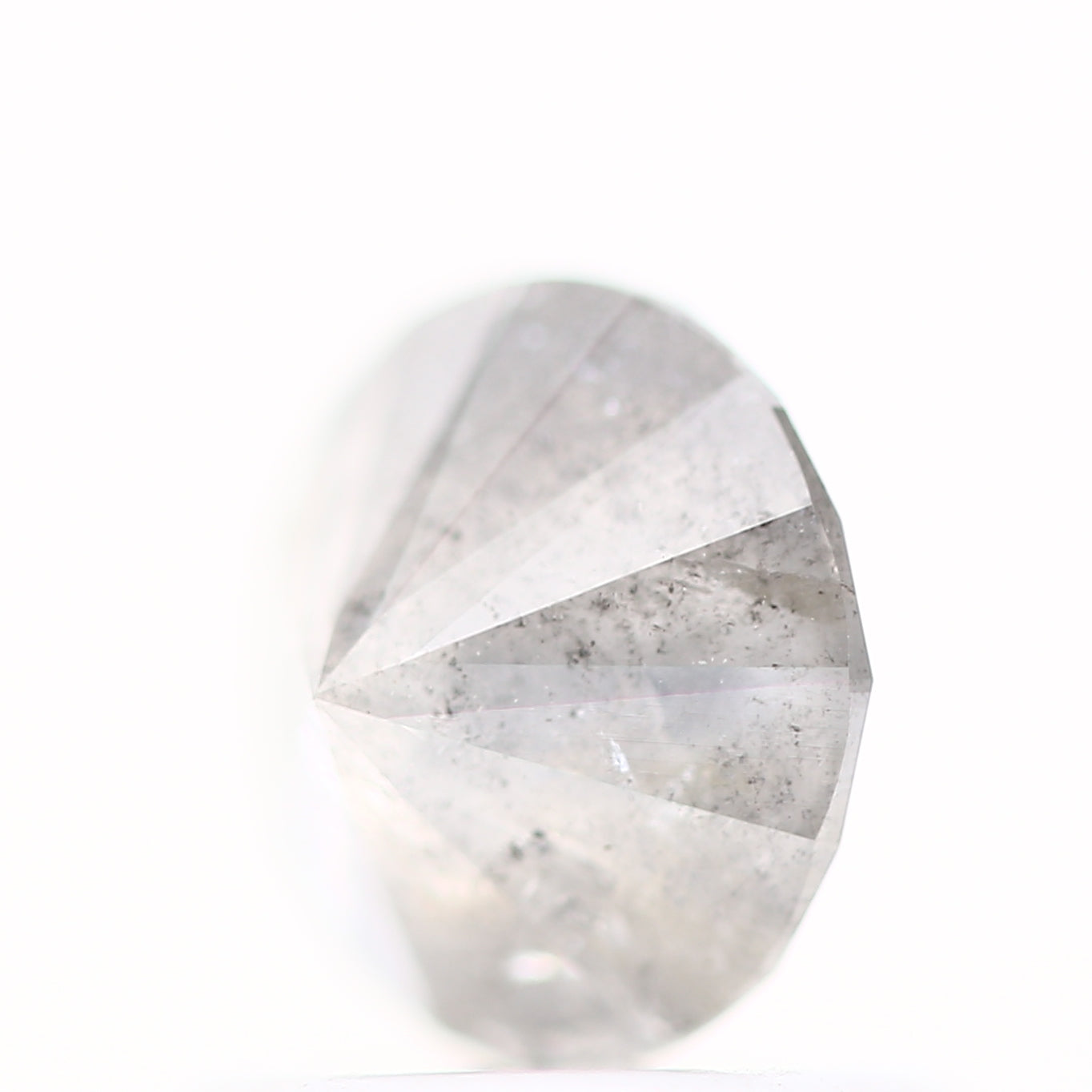 0.82 Carat Salt and Pepper Gray Round Shape Brilliant Cut Natural Loose Diamond
