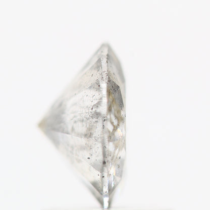 Salt And Pepper Diamond Fancy Gray Color 1.20 CT 7.10 x 3.80 MM Round Brilliant Cut Diamond ! Natural Loose Diamond ! Christmas Gift for Her