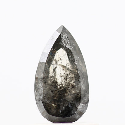 Salt and Pepper Diamond Fancy Gray Color 0.70 CT 7.77 x 4.31 x 2.32 MM Pear Cut Diamond! Natural Loose Diamond ! Christmas Gift for Her